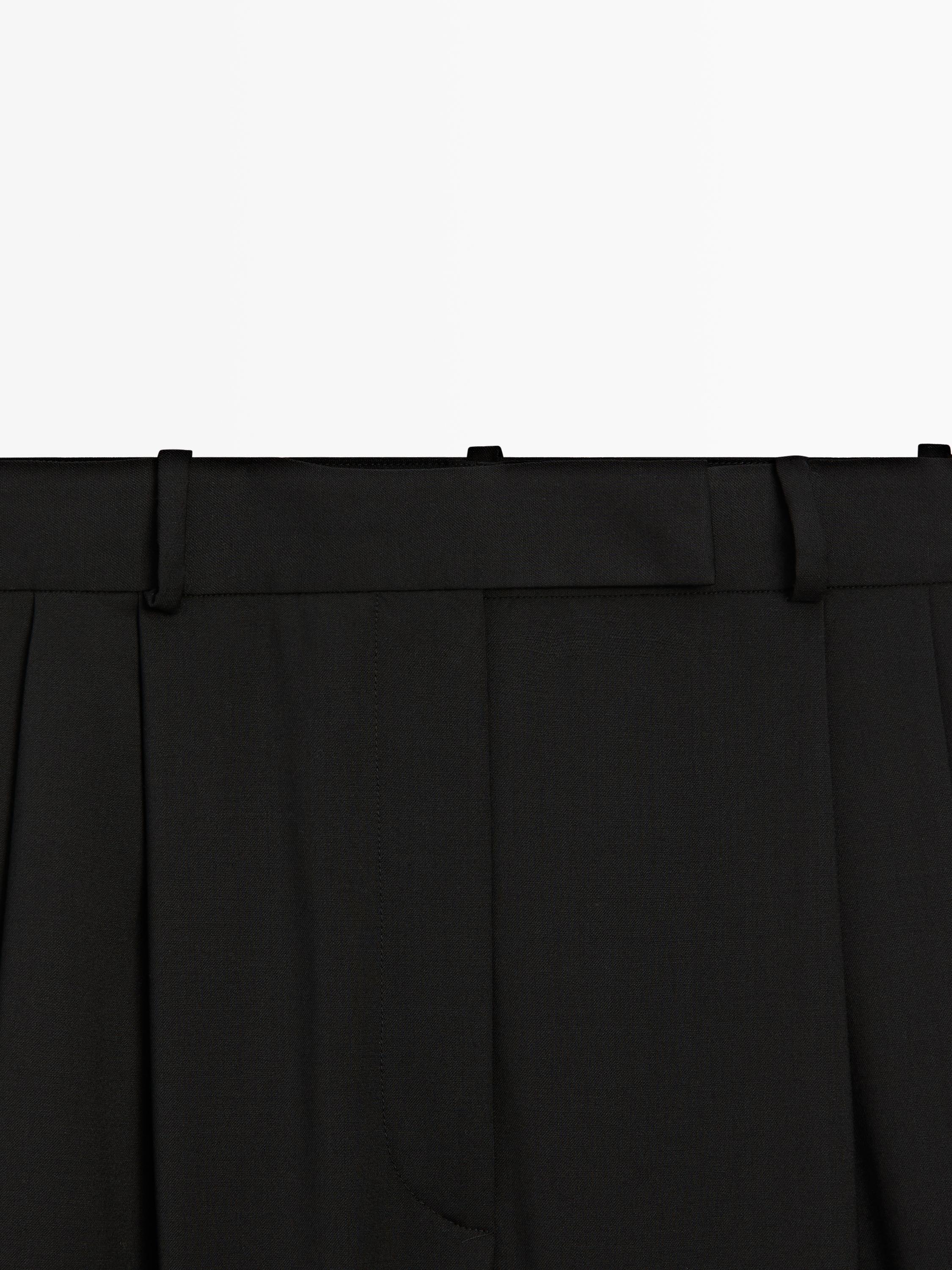 Wide-leg trousers with darts - STUDIO